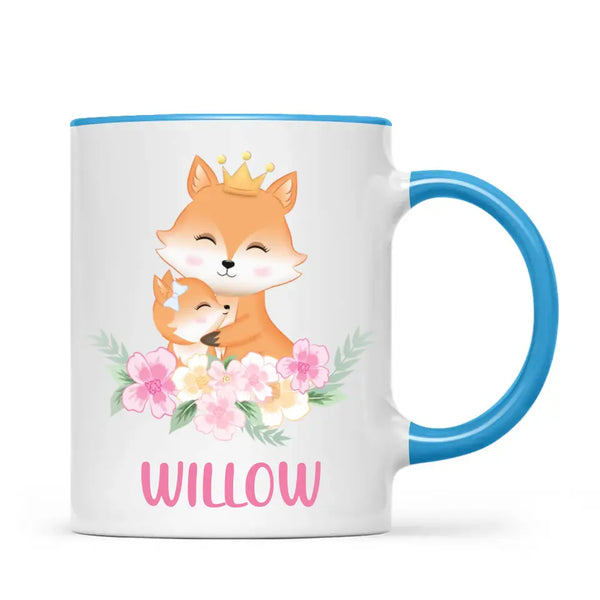 Royal Fox Family-Personalised Kids Mug