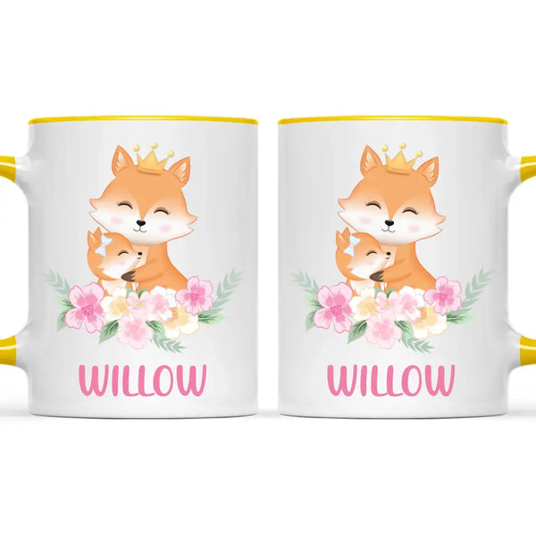 Royal Fox Family-Personalised Kids Mug