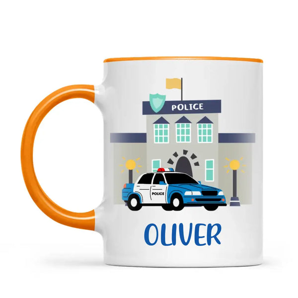 Police Heroes-Personalised Kids Mug