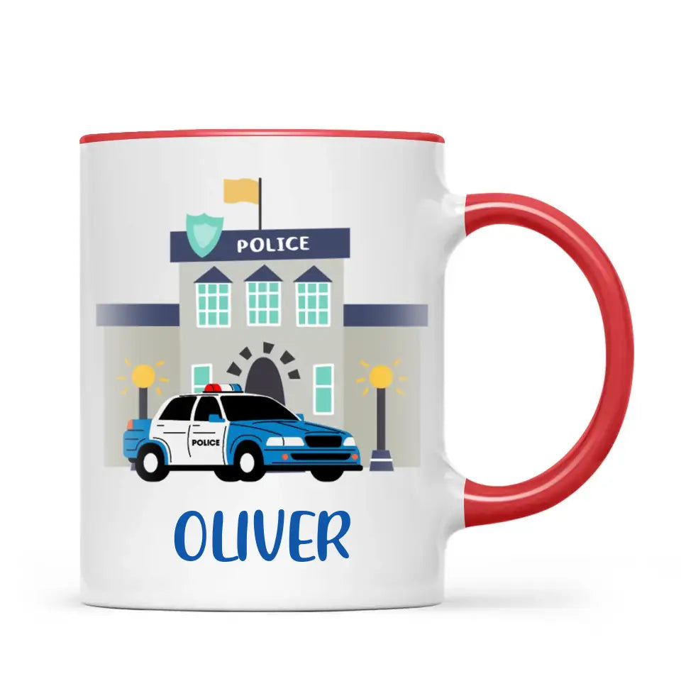 Police Heroes-Personalised Kids Mug