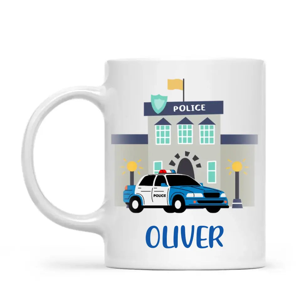 Police Heroes-Personalised Kids Mug