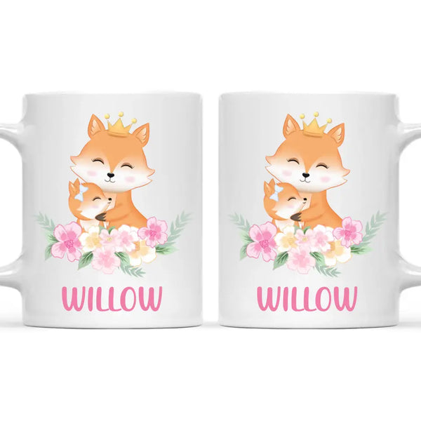 Royal Fox Family-Personalised Kids Mug