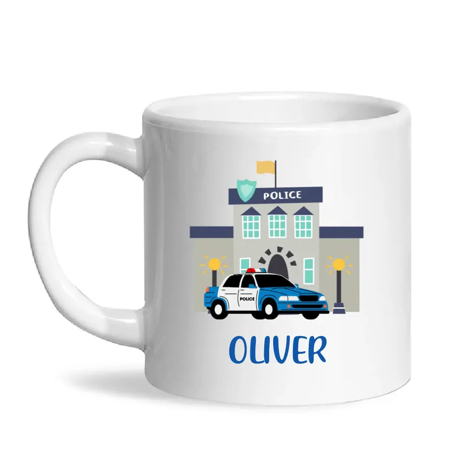 Police Heroes-Personalised Kids Mug