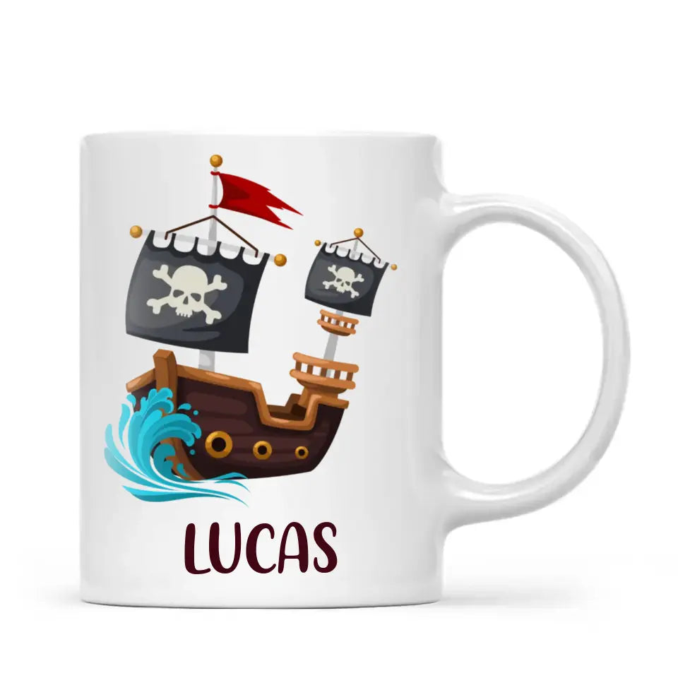 Pirate's Treasure Hunt-Personalised Kids Mug