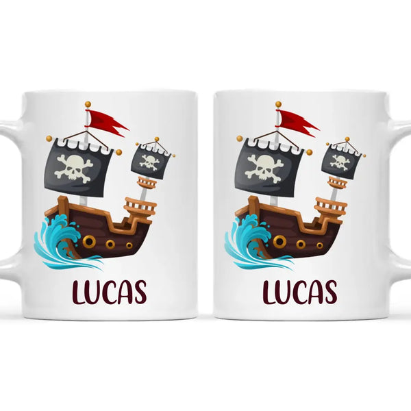 Pirate's Treasure Hunt-Personalised Kids Mug