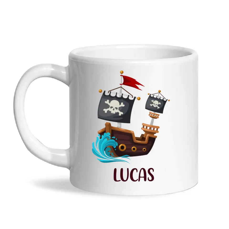 Pirate's Treasure Hunt-Personalised Kids Mug