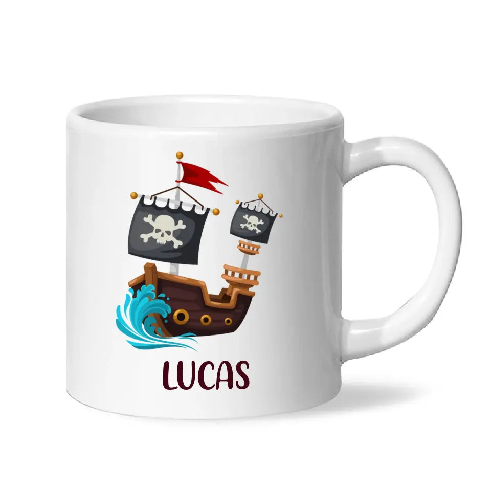 Pirate's Treasure Hunt-Personalised Kids Mug