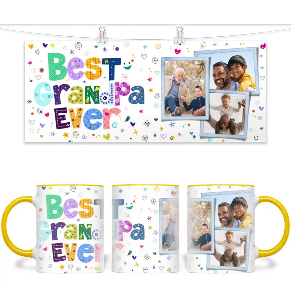 Best Grandpa Ever Personalized Mug