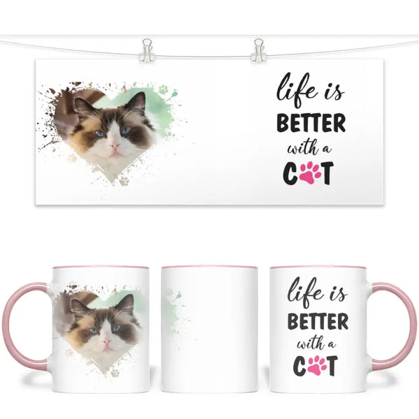 Life is Better with Cat Personalized Mug