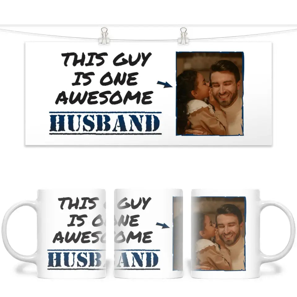 This Guy is one Awesome Husband Personalized Mug