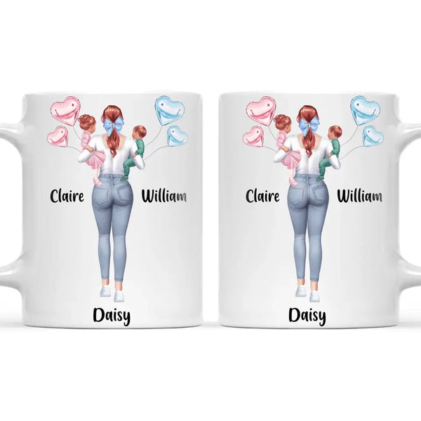 Personalised Mum & Baby Mug - Custom Mother & Kids Cup - Create Your Own Family Design - 11oz Ceramic - NZ Made