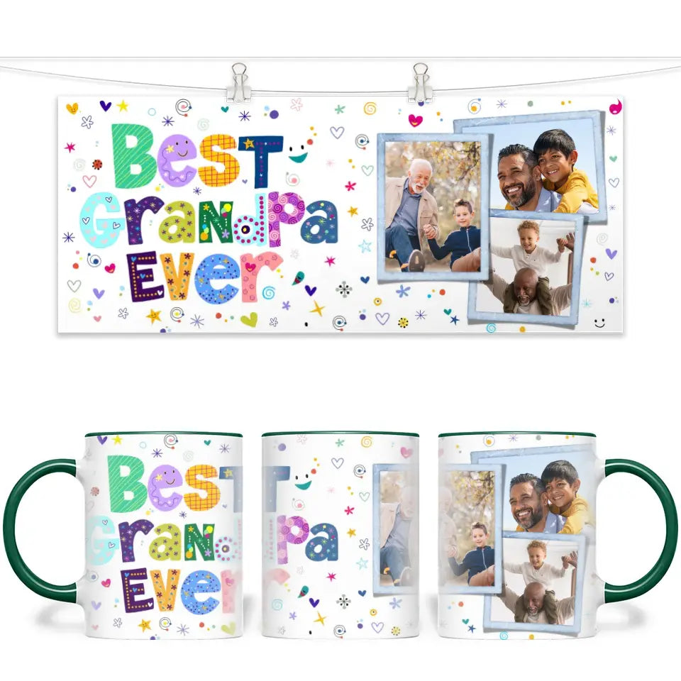 Best Grandpa Ever Personalized Mug