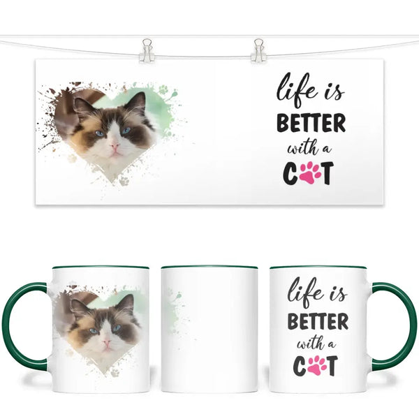 Life is Better with Cat Personalized Mug