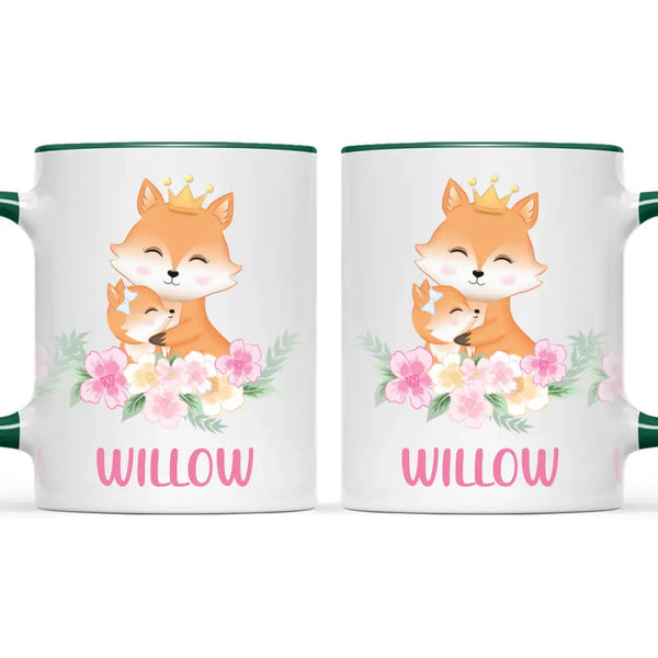 Royal Fox Family-Personalised Kids Mug