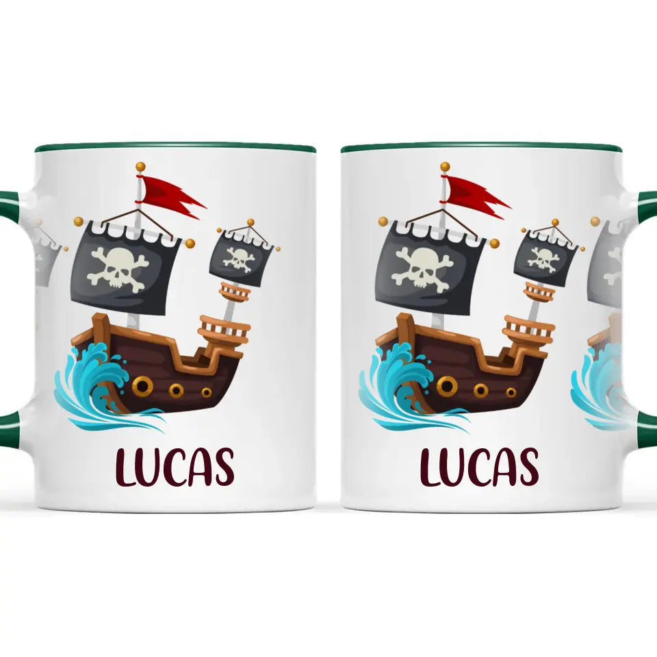 Pirate's Treasure Hunt-Personalised Kids Mug