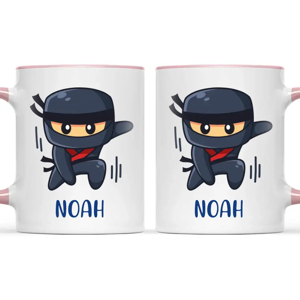 Ninja Warrior-Personalised Kids Mug