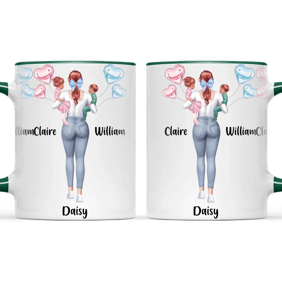 Personalised Mum & Baby Mug - Custom Mother & Kids Cup - Create Your Own Family Design - 11oz Ceramic - NZ Made