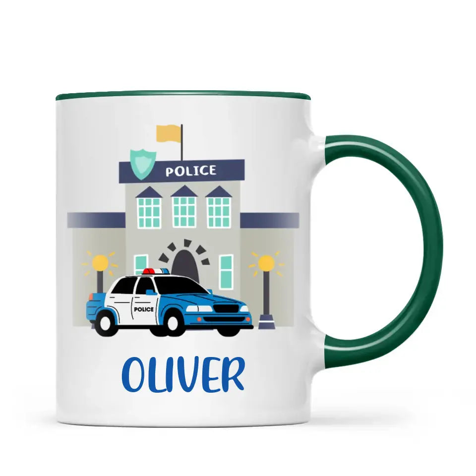 Police Heroes-Personalised Kids Mug