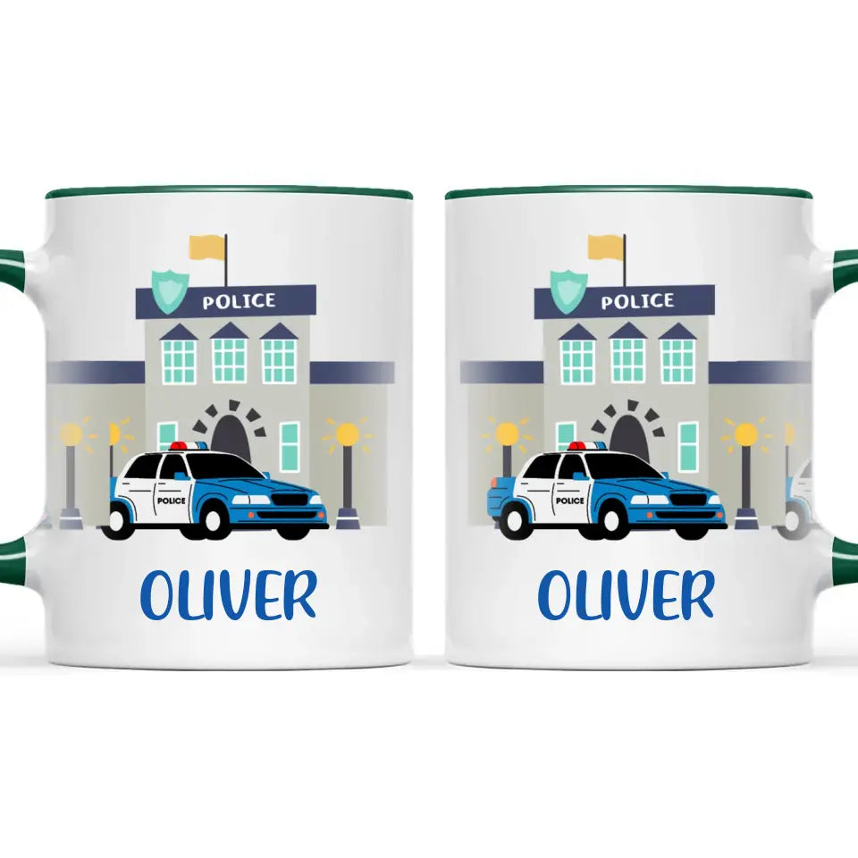 Police Heroes-Personalised Kids Mug