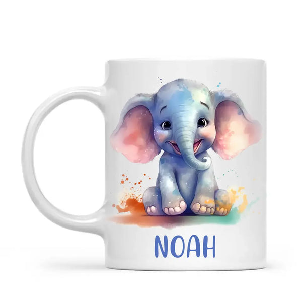 Safari Elephant Pal- Personalised Kids Mug