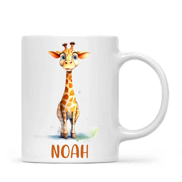 Safari Giraffe Pal - Personalised Kids Mug