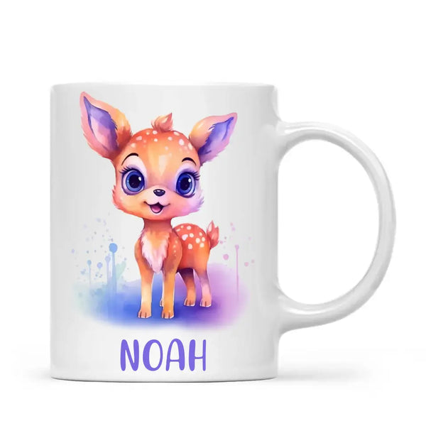 Safari Deer Pal - Personalised Kids Mug