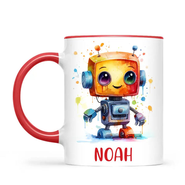 Robo-Splash Spectacle - Personalised Kids Mug