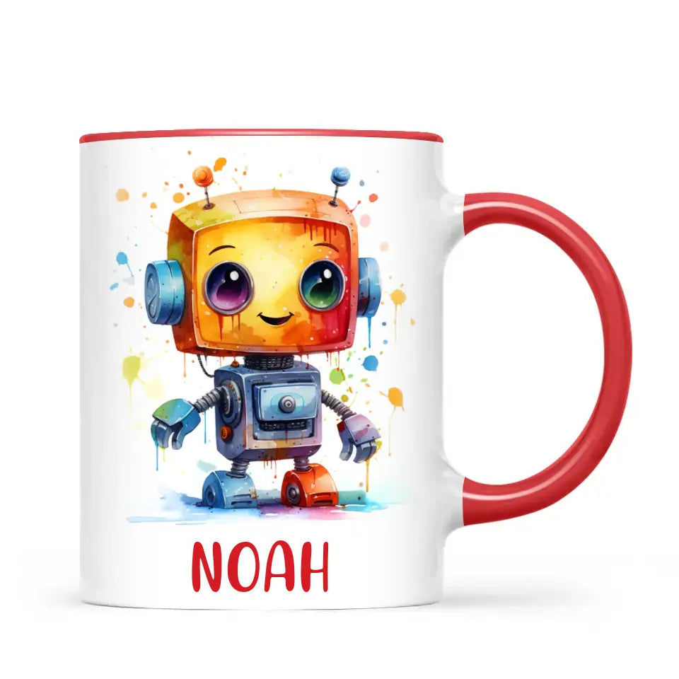 Robo-Splash Spectacle - Personalised Kids Mug