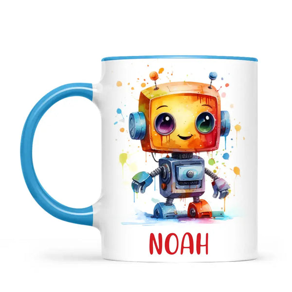 Robo-Splash Spectacle - Personalised Kids Mug