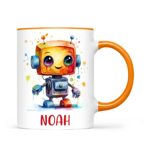 Robo-Splash Spectacle - Personalised Kids Mug