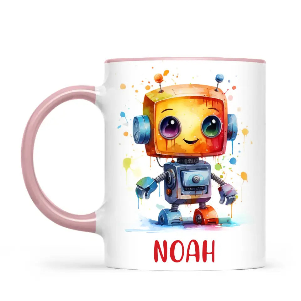 Robo-Splash Spectacle - Personalised Kids Mug