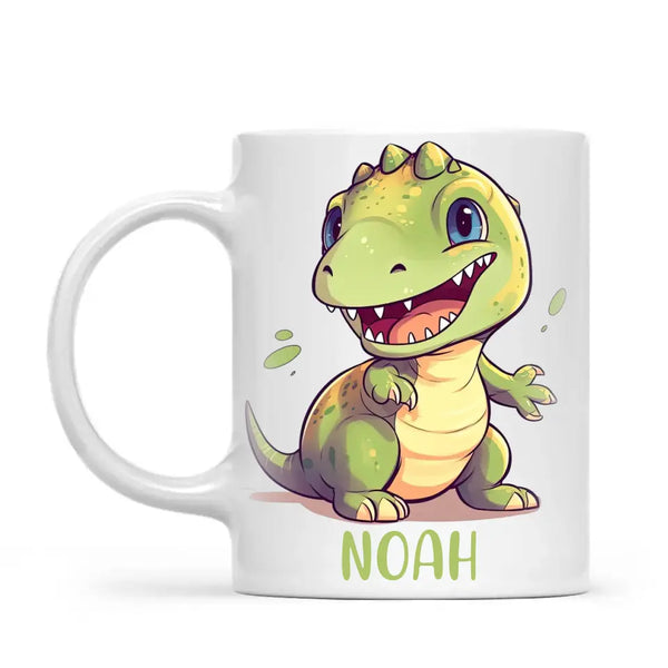 Cheerful Dino - Personalised Kids Mug