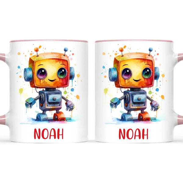 Robo-Splash Spectacle - Personalised Kids Mug