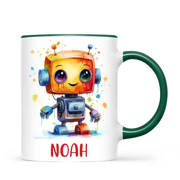 Robo-Splash Spectacle - Personalised Kids Mug