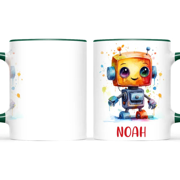 Robo-Splash Spectacle - Personalised Kids Mug