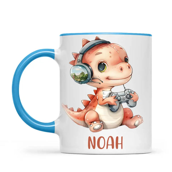 DinoByte Gamer - Personalised Kids Mug