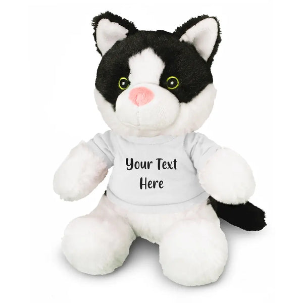 Personalised Cat Plush Toy With Your Text