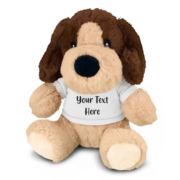 Personalised Dog Plush Toy With Your Text