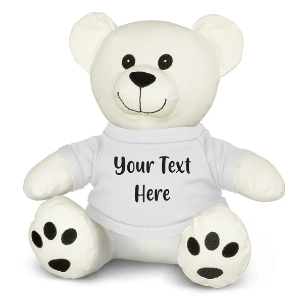 Personalised Teddy Bear-White Plush Toy With Your Text