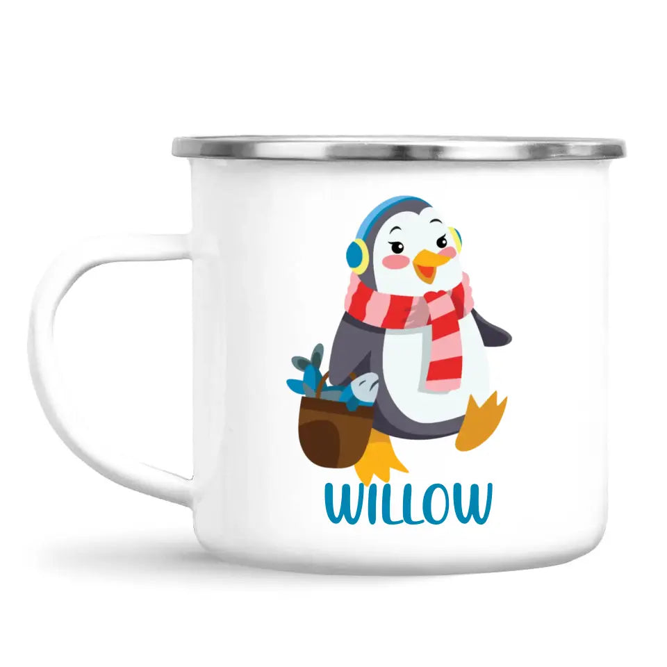 Penguin Adventures-Personalised Kids Mug