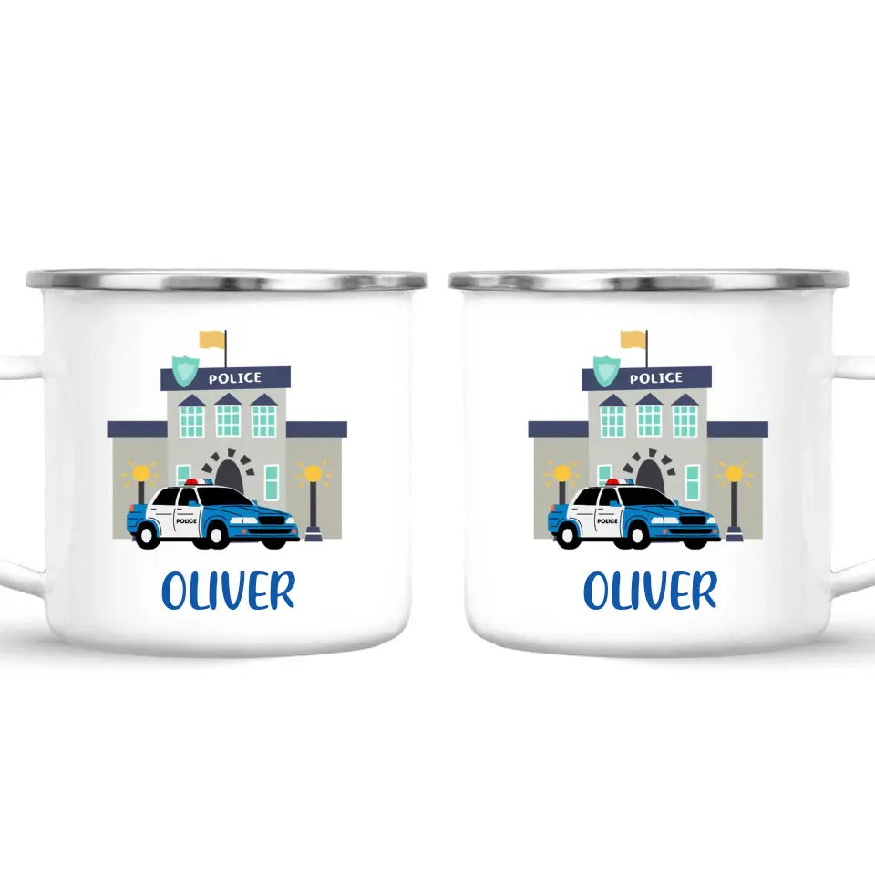 Police Heroes-Personalised Kids Mug