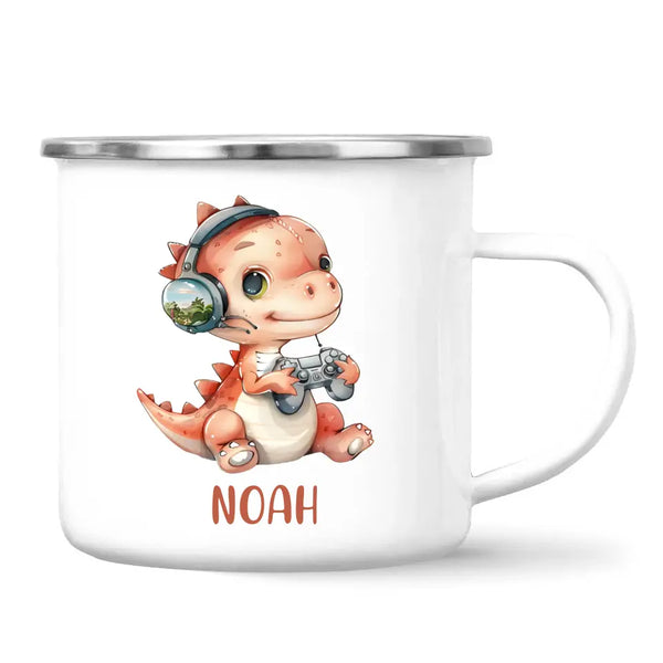 DinoByte Gamer - Personalised Kids Mug