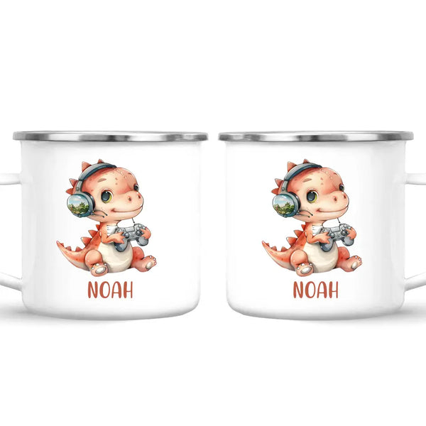 DinoByte Gamer - Personalised Kids Mug