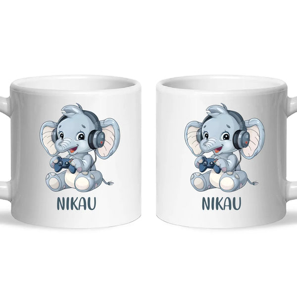 Elephant Elite Player - Personalised Kids Mug