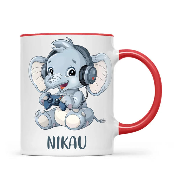 Elephant Elite Player - Personalised Kids Mug