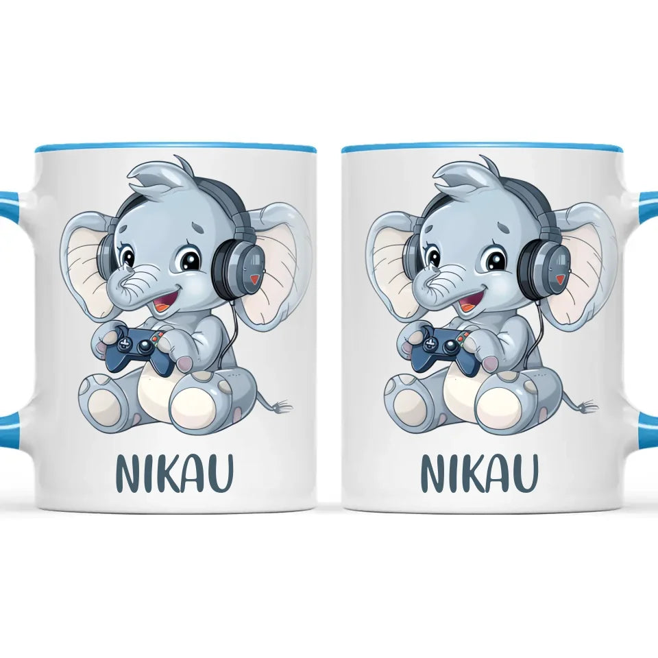 Elephant Elite Player - Personalised Kids Mug