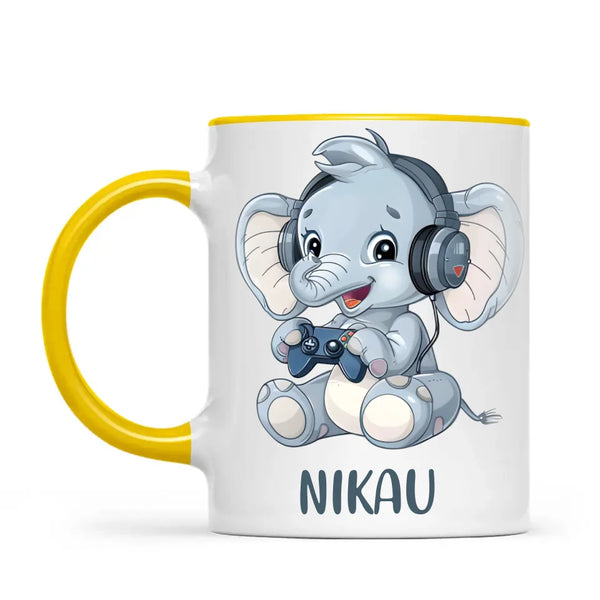 Elephant Elite Player - Personalised Kids Mug