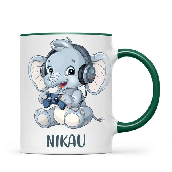 Elephant Elite Player - Personalised Kids Mug