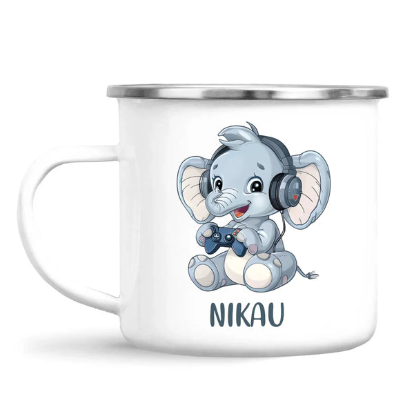 Elephant Elite Player - Personalised Kids Mug