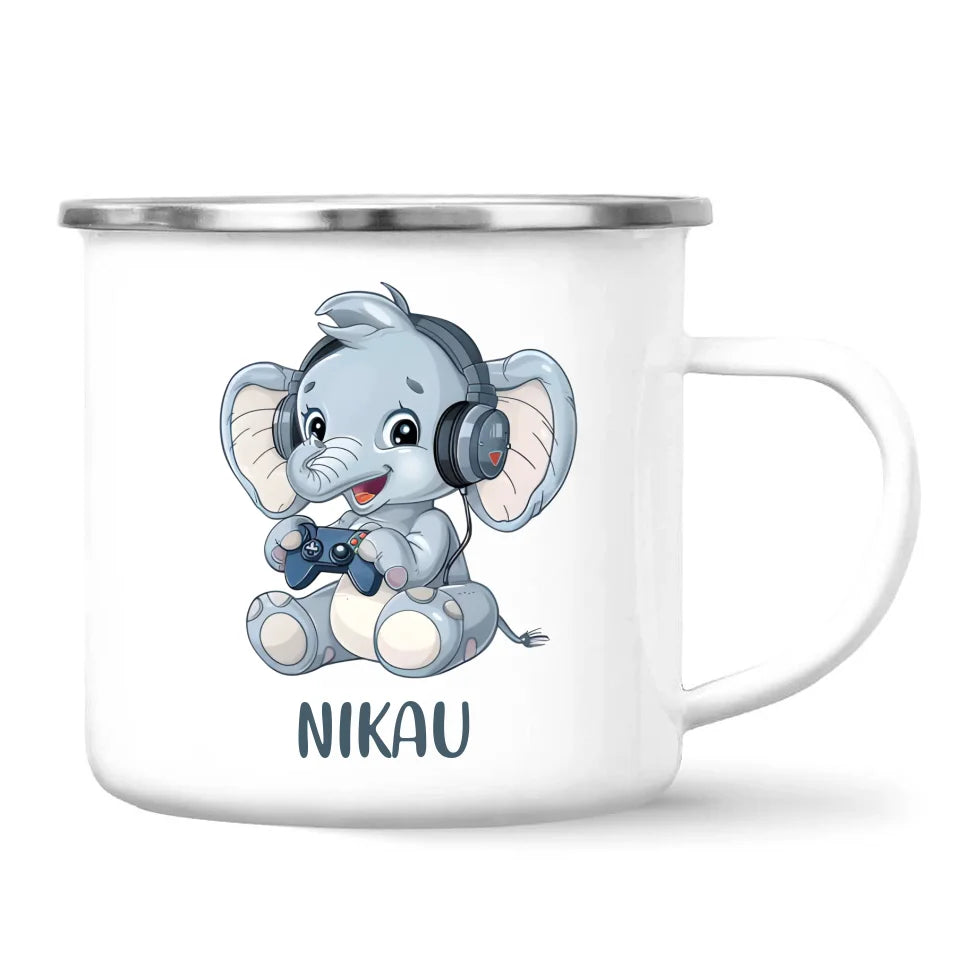 Elephant Elite Player - Personalised Kids Mug